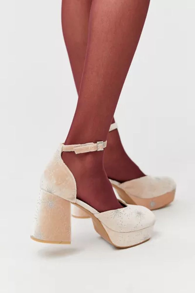 rachel croc strappy platform heel