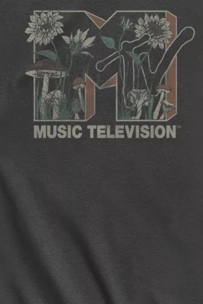 MTV Floral Logo Tee