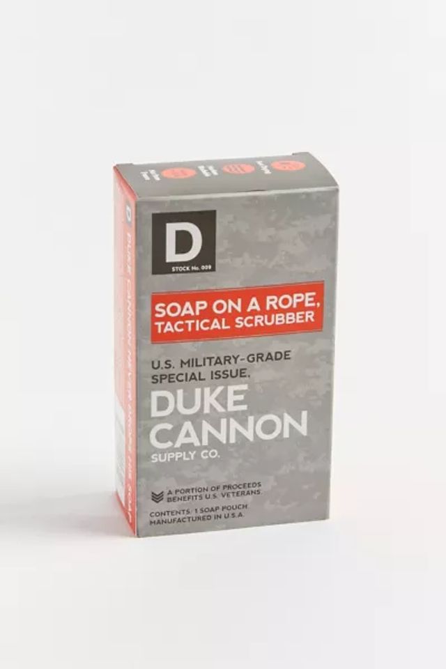 Duke Cannon Soap On A Rope, Tactical Scrubber, Men's Shower Gel & Body  Wash