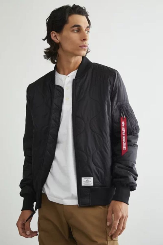 Alpha Industries Quilted Bomber Jacket