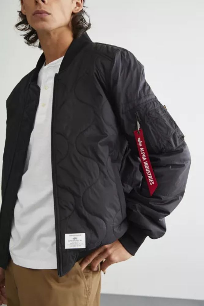 Alpha Industries Quilted Bomber Jacket