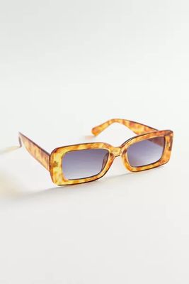 Kayla Plastic Rectangle Sunglasses
