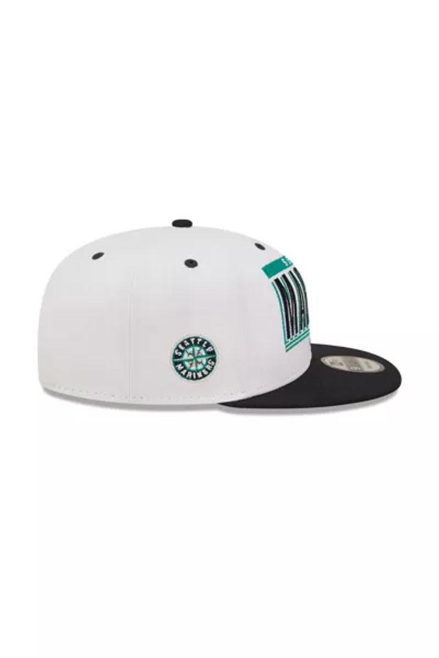 Miami Marlins New Era Retro Title 9FIFTY Snapback Hat - White/Black