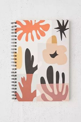 Little Dean For Deny Abstract Shape Collage Spiral Notebook