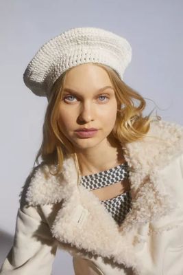 Urban Outfitters UO Crochet Beret 
