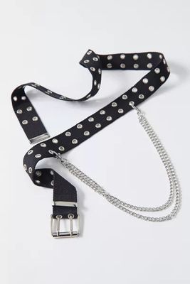 Chain Webbed Grommet Belt