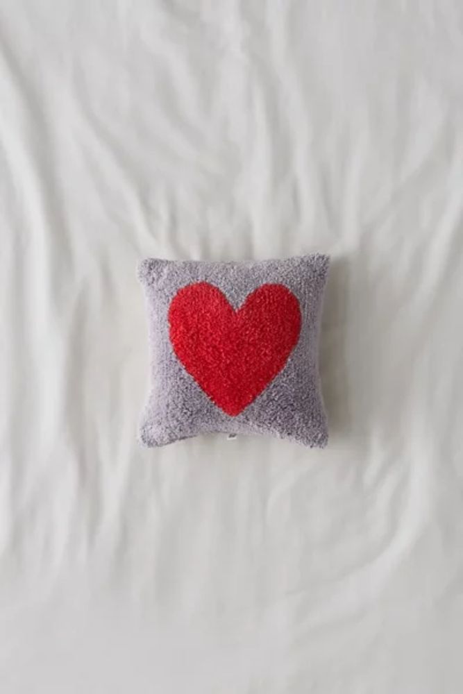 Heart Tufted Mini Throw Pillow
