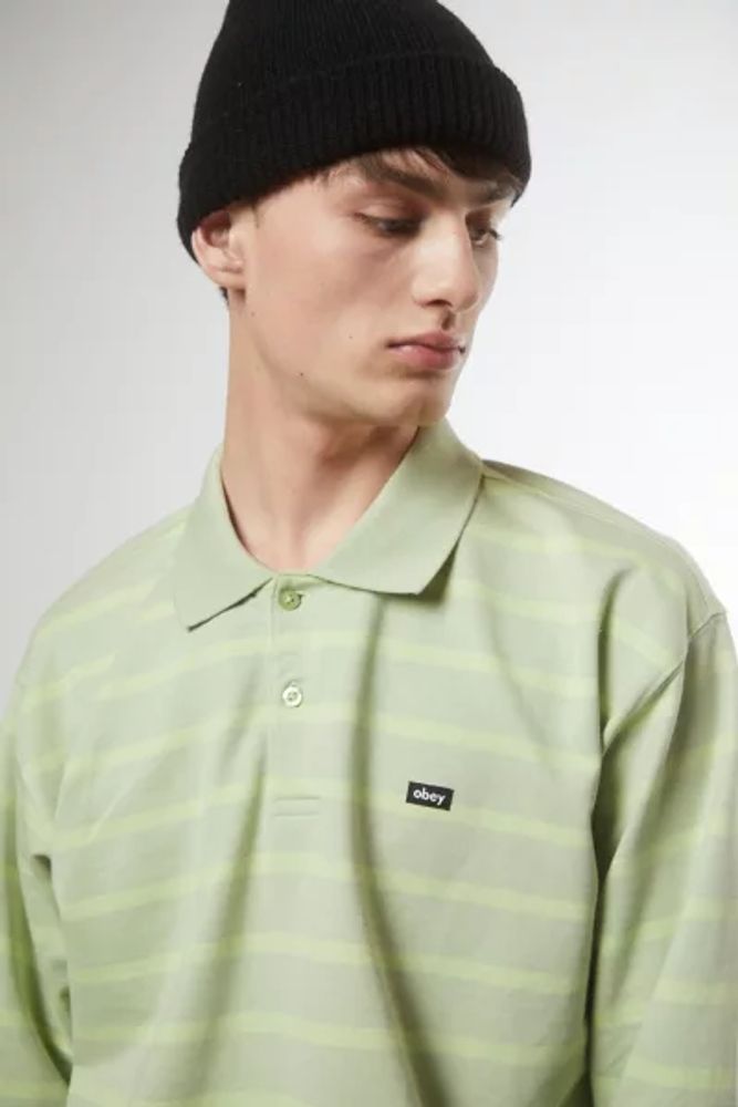 OBEY Looper Long Sleeve Polo Shirt