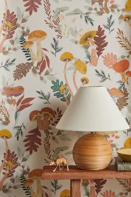 Marta Barragan Camarasa Colorful Wild Mushrooms Removable Wallpaper