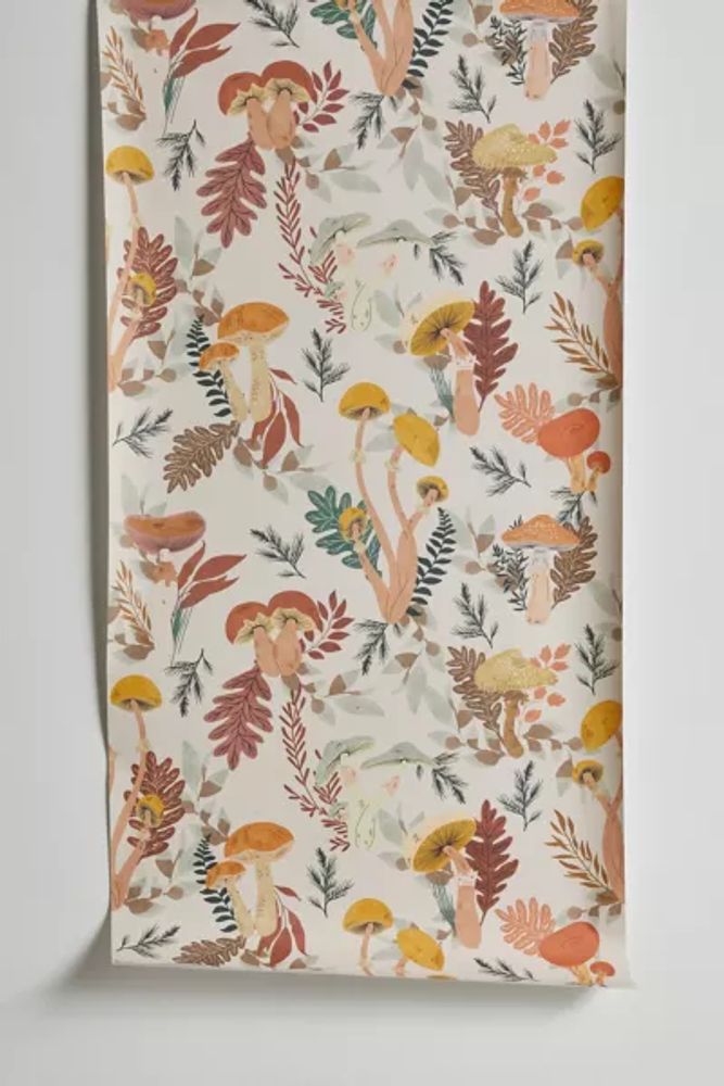 Marta Barragan Camarasa Colorful Wild Mushrooms Removable Wallpaper