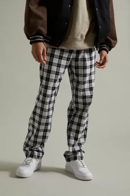 OBEY Newton Gingham Plaid Pull-On Pant