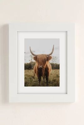 Chelsea Victoria The Curious Highland Cow Art Print