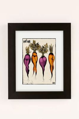 CeciTattoos Sexy Carrots Botanical Chart Art Print