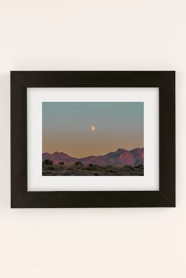 desertxpalm Sunset Moon Ridge Art Print
