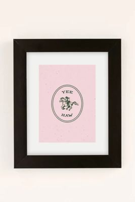 Emma Boys Yee Haw Pink Art Print