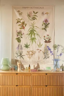 Trippy Botanicals Tapestry