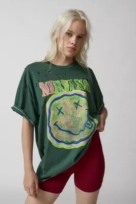 Nirvana Distressed T-Shirt Dress