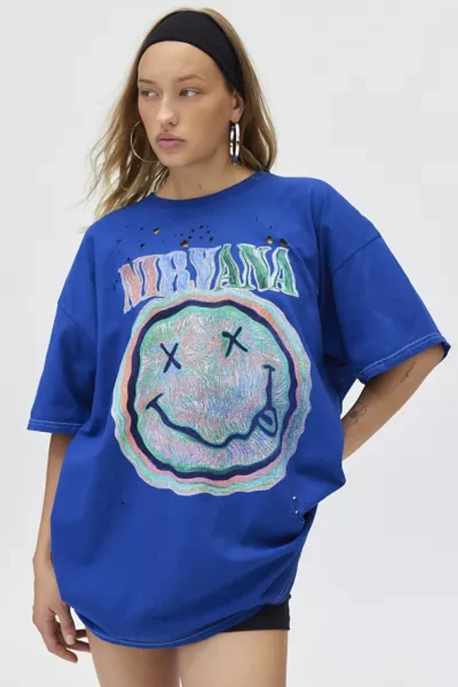 Nirvana Distressed T-Shirt Dress