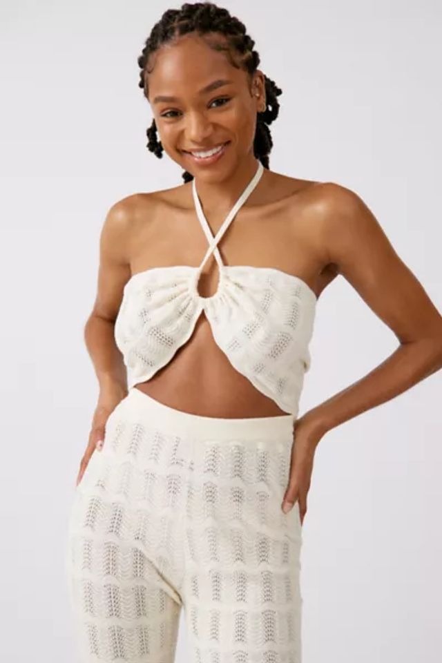 Another Girl Puff Sleeve Cropped Top