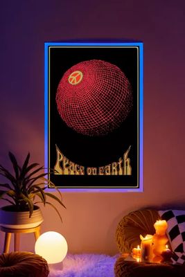 Peace On Earth Blacklight Poster