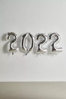 2022 Silver Foil Balloon Set