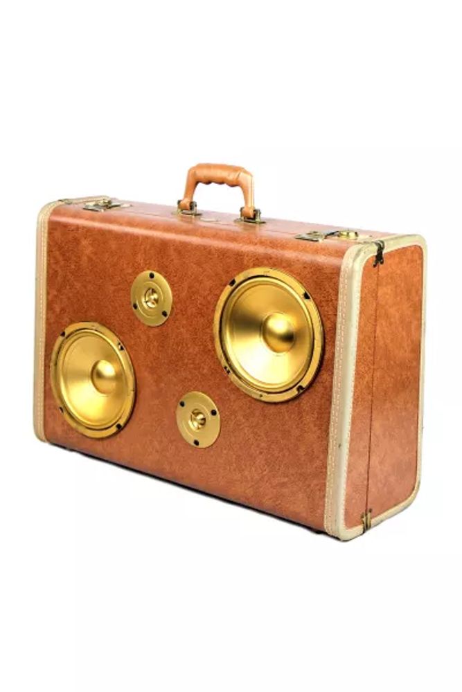 BoomCase One-Of-A-Kind Golden Child Bluetooth Suitcase Speaker