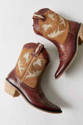 UO Lynn Mixed Cowboy Boot