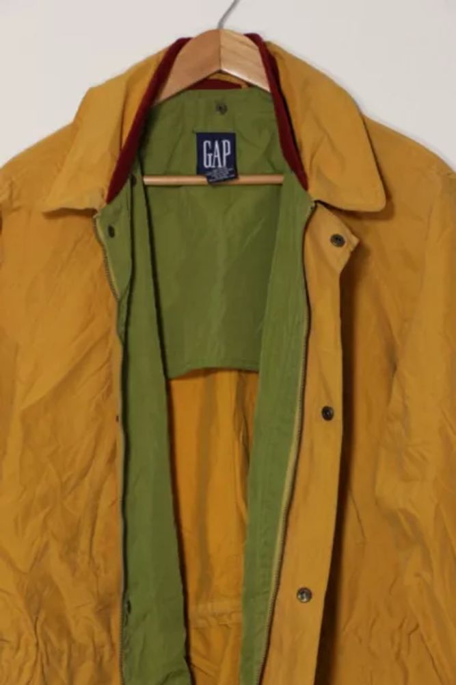 Vintage '90s Gap Lightweight Jacket with Red Ribbed Collar
