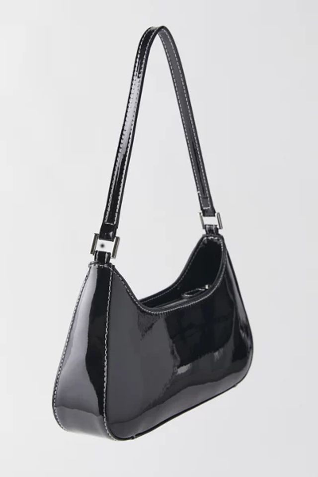 Urban Outfitters Patent Faux Leather Tote Bag in Black