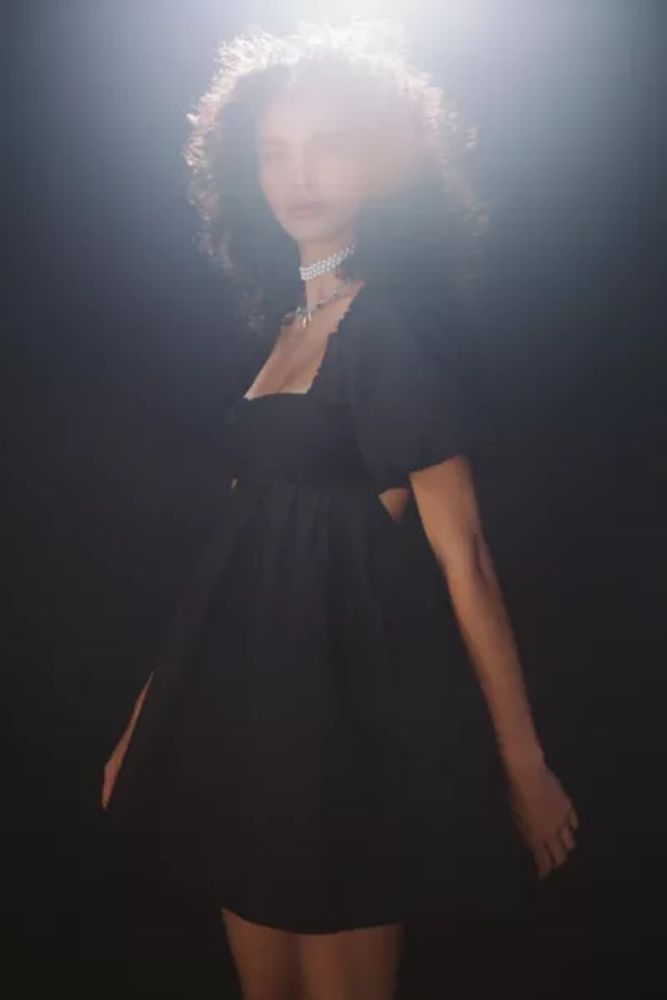 4SI3NNA Oksana Strappy-Back Mini Dress