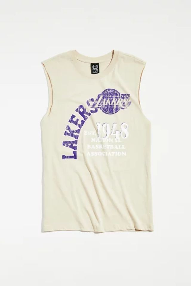 Urban Outfitters Los Angeles Lakers Nba Flower Power Logo Tee In