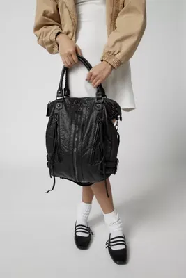 Vertical Zip Tote Bag