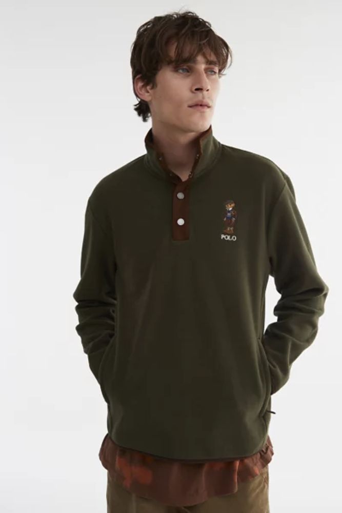 Urban Outfitters Polo Ralph Lauren Heritage Bear Mock Neck Sweatshirt | The  Summit