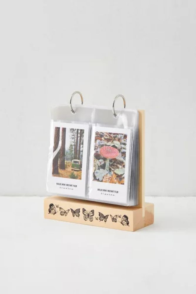 tabletop wood flip instax mini picture frame