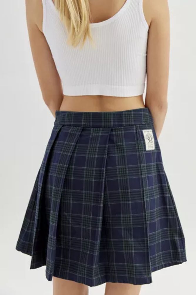 adidas Plaid Mini Skirt