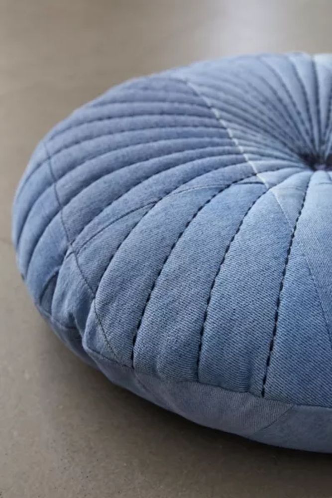 Urban Renewal Recycled Shelly Patched Denim Floor Pillow