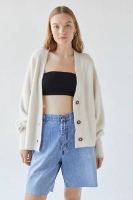 UO Thea Fuzzy Cardigan