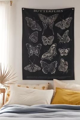 Butterfly Botanical Tapestry