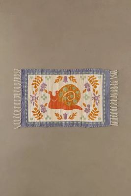 Snail Screen Printed Rag Rug