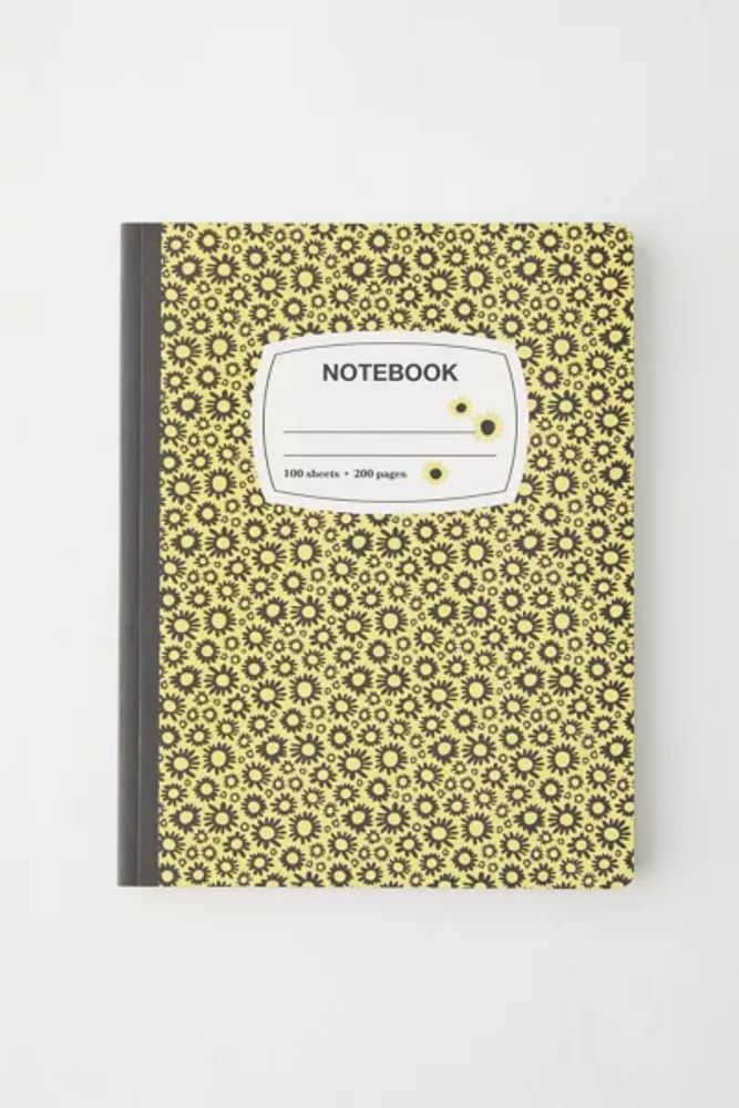 Ditsy Icon Composition Notebook