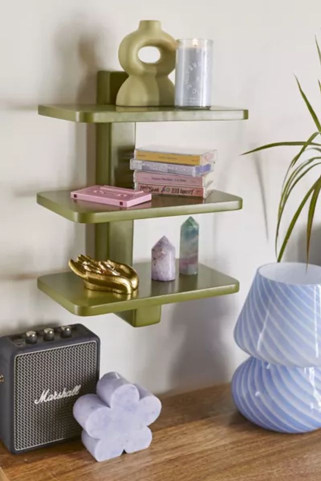 Urban Outfitters Olly Multi-Hook Metal Wall Shelf