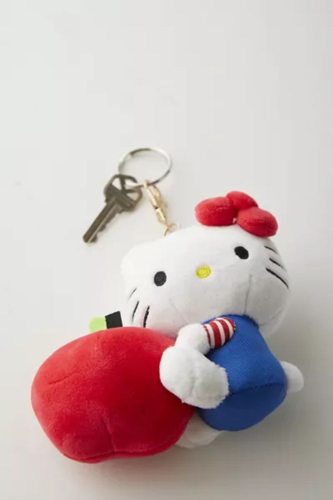 Hello Kitty Apple Plushie Keychain