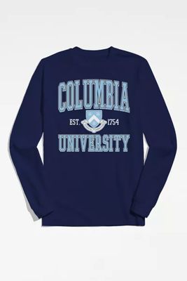Columbia University Logo Long Sleeve Tee