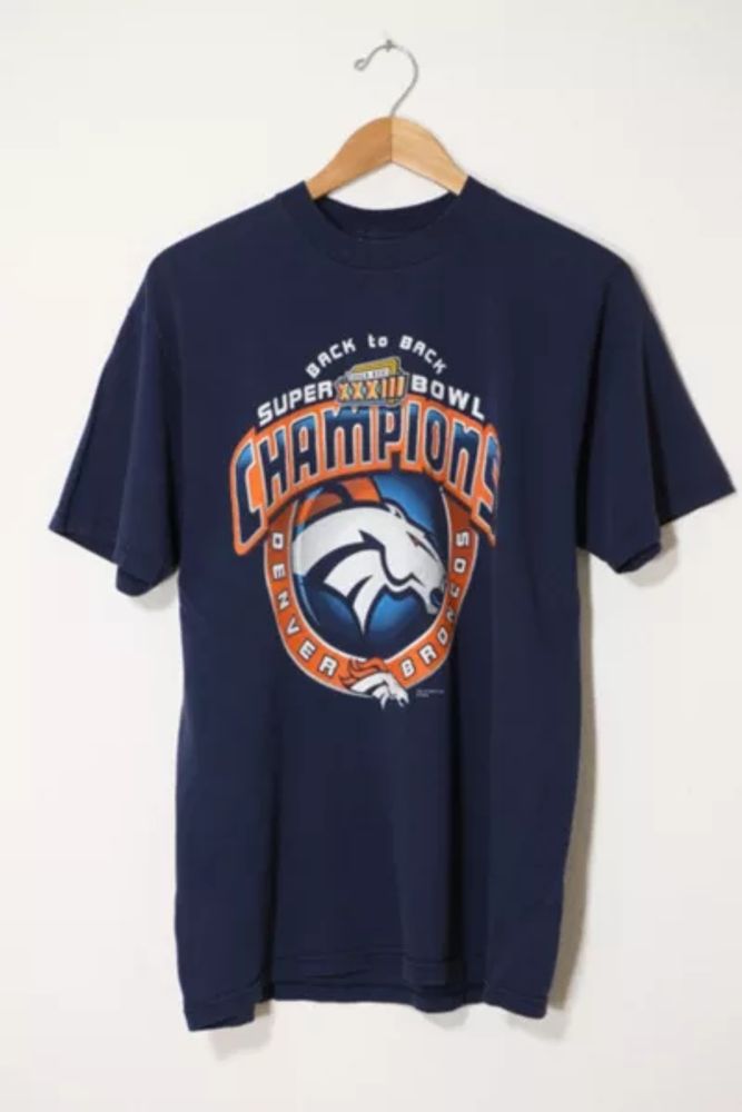 Urban Outfitters Vintage Denver Broncos Back to Back Super Bowl Champions  1998 T Shirt