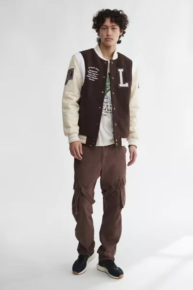 Ultra Game Uo Exclusive NBA Varsity Jacket in Black, Men's at Urban Outfitters