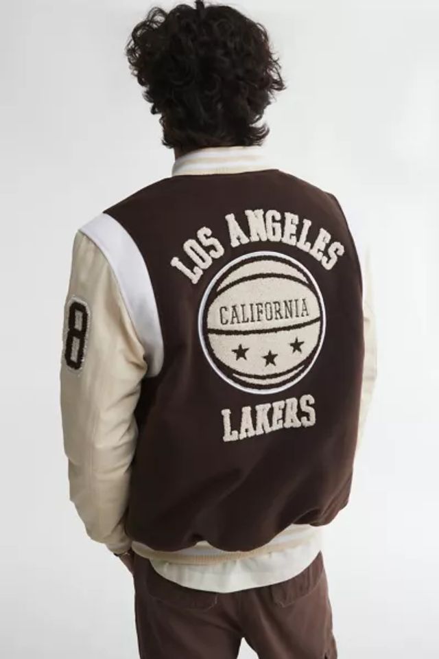 Ultra Game Uo Exclusive NBA Varsity Jacket in Black, Men's at Urban Outfitters