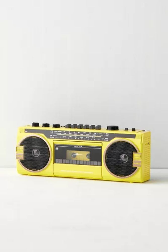 UO Retro Yellow Wireless Boombox Speaker