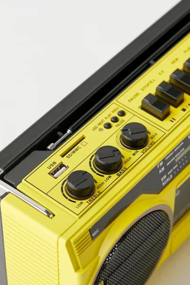 UO Retro Yellow Wireless Boombox Speaker