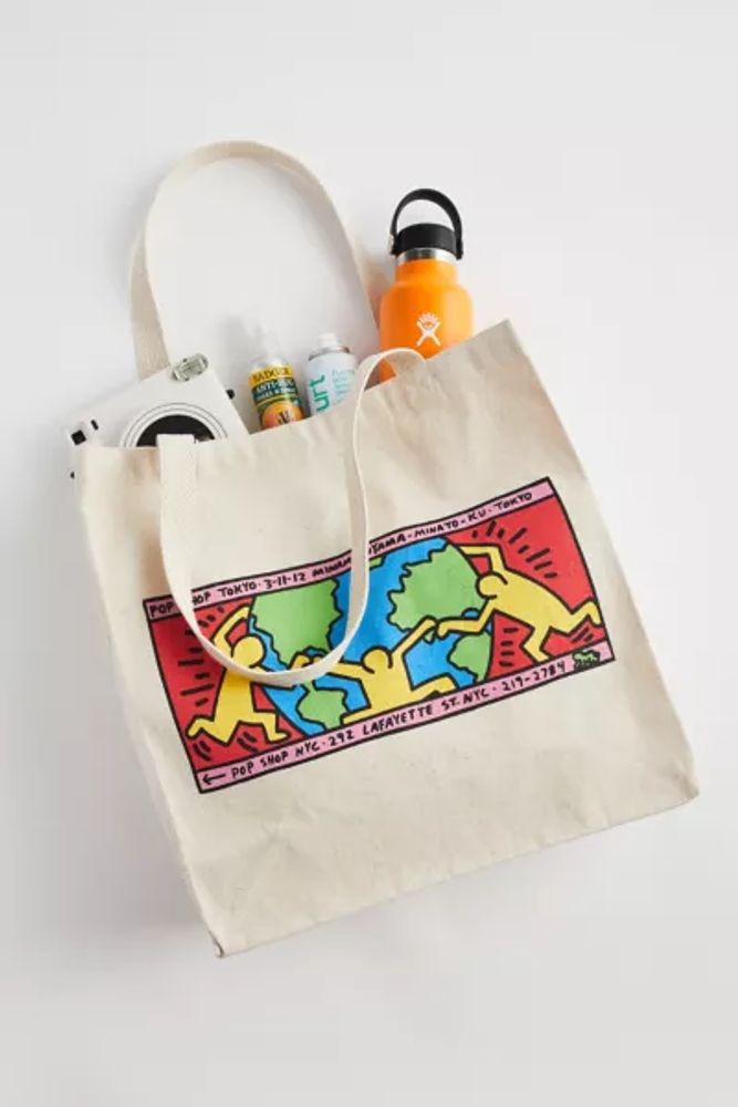 Keith Haring Globe Tote Bag