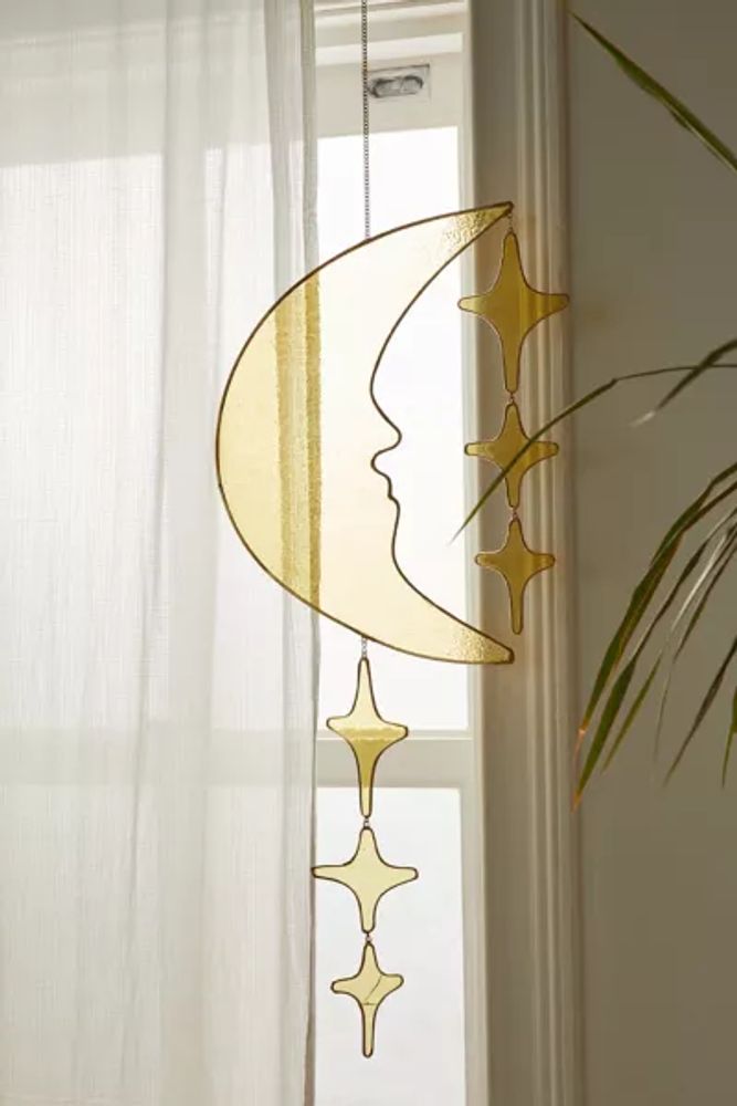 Raina Celestial Stained Glass Wall Hanging